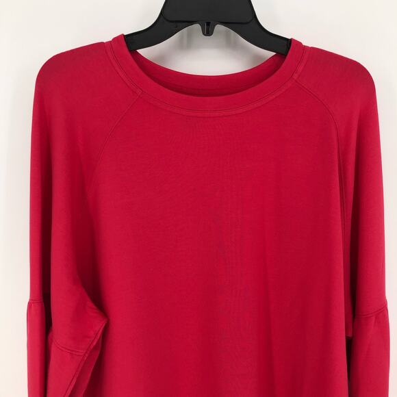 SKECHERS Women's Skechluxe Sweatshirt XXL Pink Raspberry Wine Crewneck NWT - Picture 4 of 11